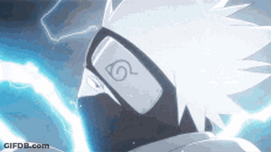 Kakashi Hatake Strong Chidori Punch GIF