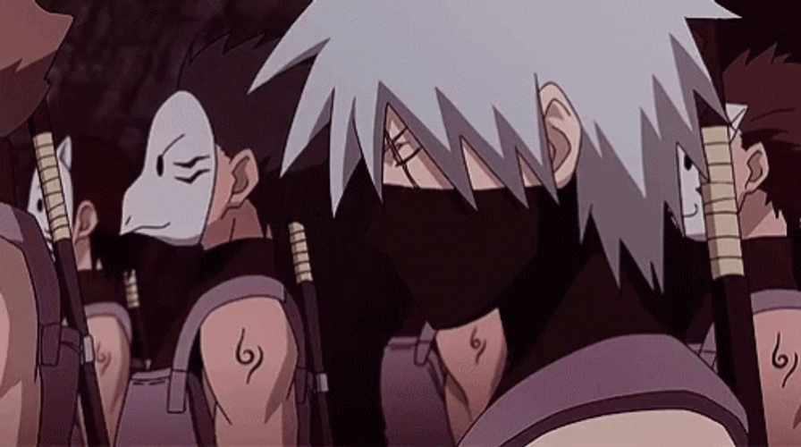 Kakashi Mask On GIF