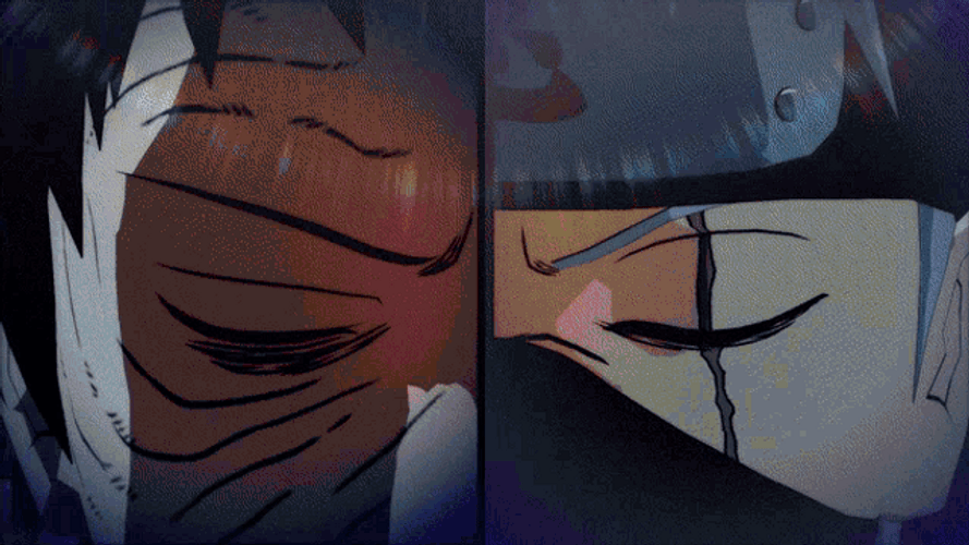 Kakashi Obito Duel Scenes GIF