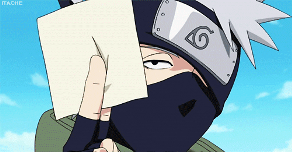 Kakashi Paper Shrink GIF