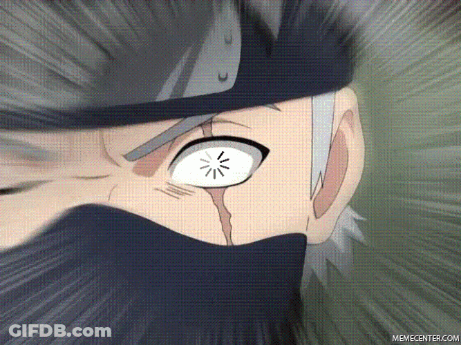 Kakashi Sharingan Naruto Loading Eyes Meme GIF