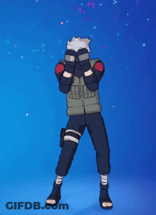 Kakashi Shippuden Bring It Around Town Emote GIF