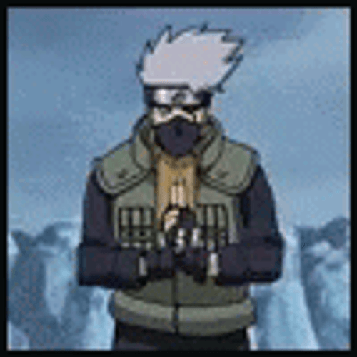 Kakashi Slowly Doing Naruto Hand Signs GIF