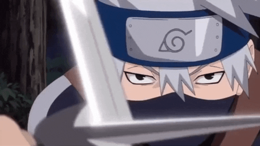 Kakashi Sword Duel GIF