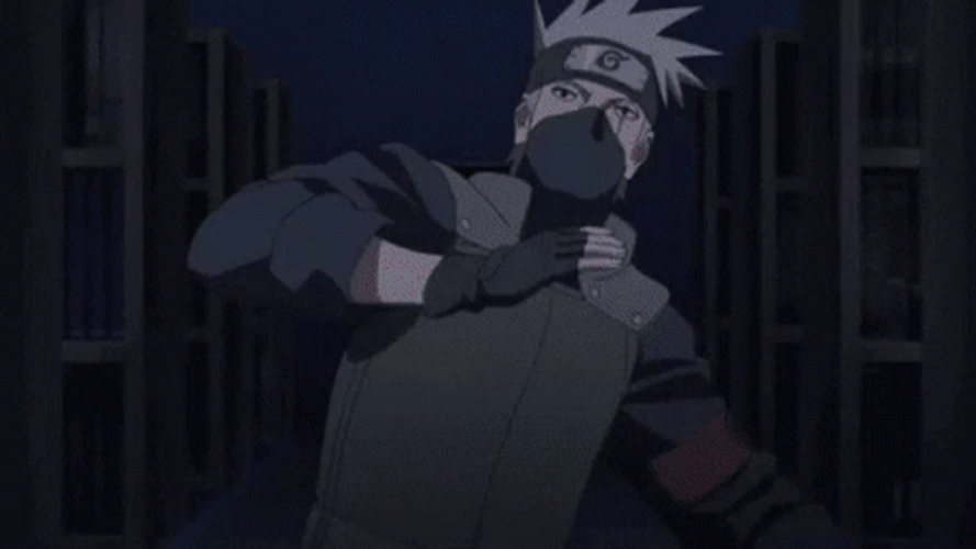 Kakashi Uses Shiden GIF