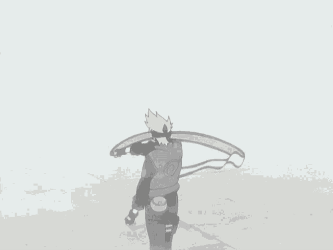 Kakashi Waves Scroll GIF