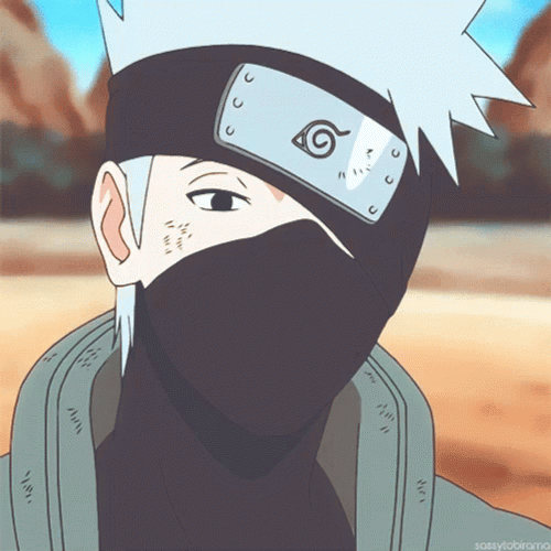Kakashi Winks Eye GIF