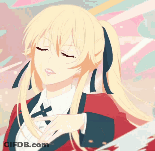 Kakegurui Beautiful Mary Saotome GIF