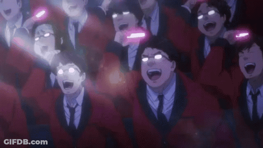 Kakegurui Fan Boys Light Stick GIF