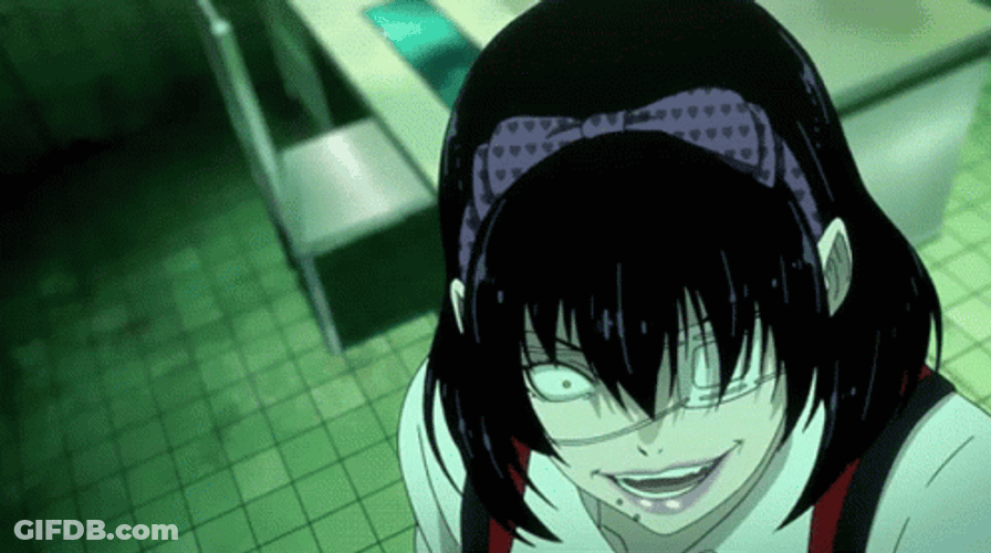 Kakegurui Midari Ikishima Walking GIF