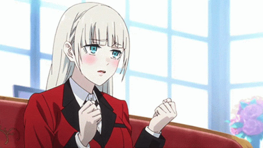 Kakegurui Ririka Momobami Angry GIF