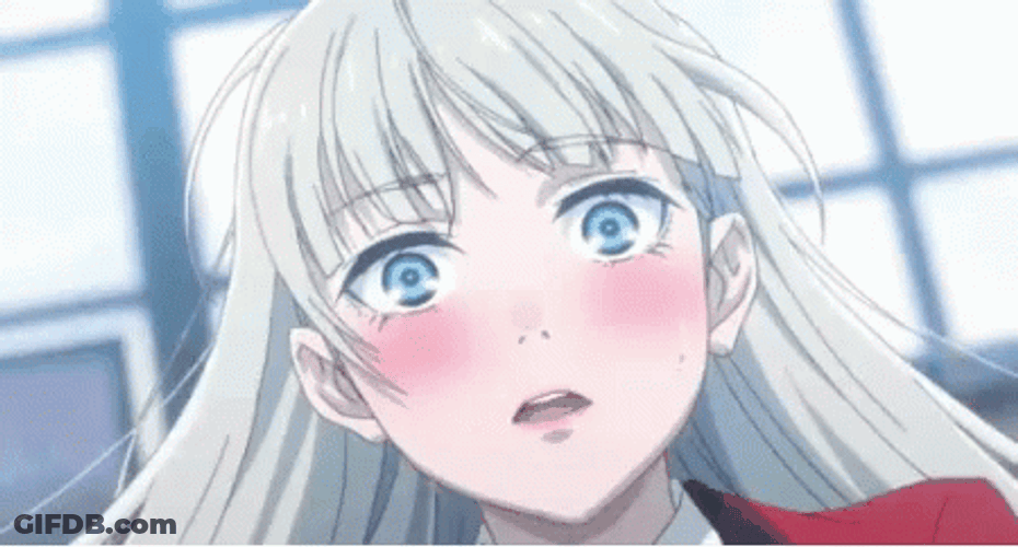 Kakegurui Ririka Momobami Blushing GIF
