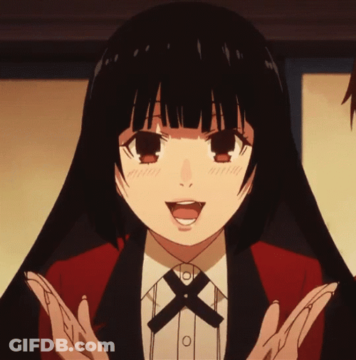 Kakegurui Yumeko Jabami Excited Happy GIF