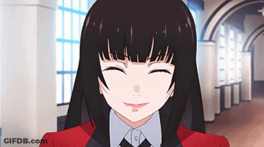 Kakegurui Yumeko Jabami Happy Letter GIF
