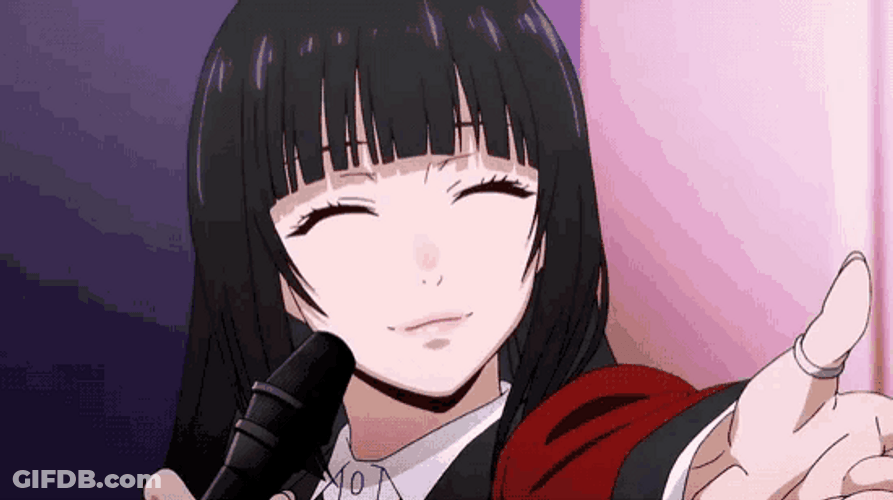 Kakegurui Yumeko Jabami Mic Talking GIF
