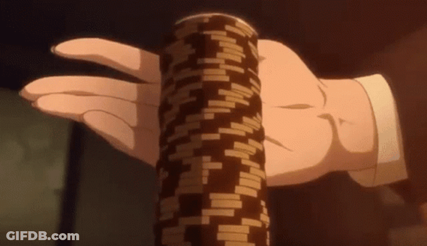 Kakegurui Yumeko Jabami Poker Chips GIF