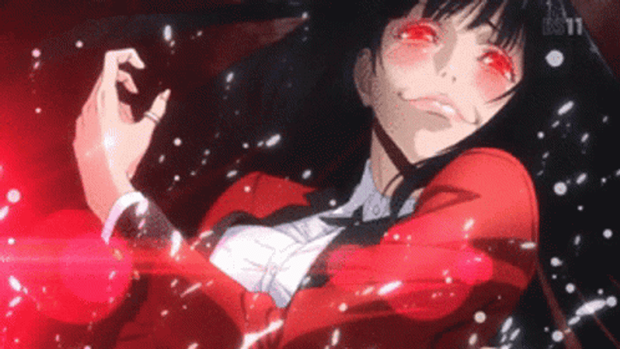 Kakegurui Yumeko Jabami Red Eyes GIF