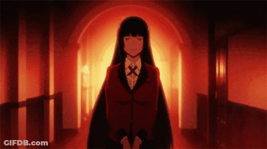 Kakegurui Yumeko Jabami Walking GIF