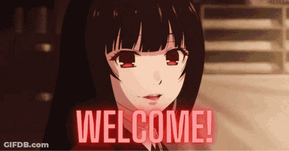 Kakegurui Yumeko Jabami Welcome GIF