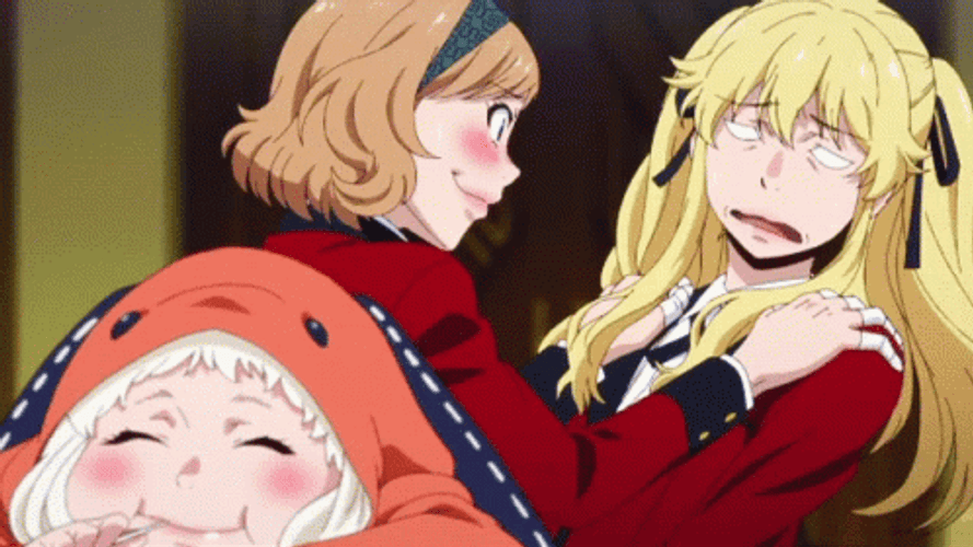 Kakegurui Yumeko Runa Kirari GIF