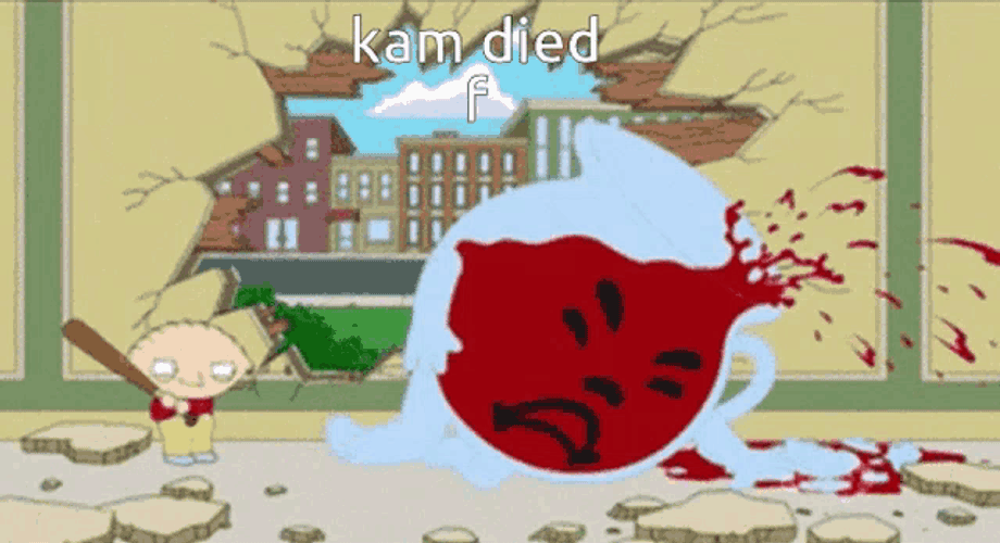 Kam Kool Aid Man Died GIF