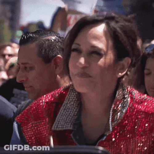 Kamala Harris Drinking Juice GIF