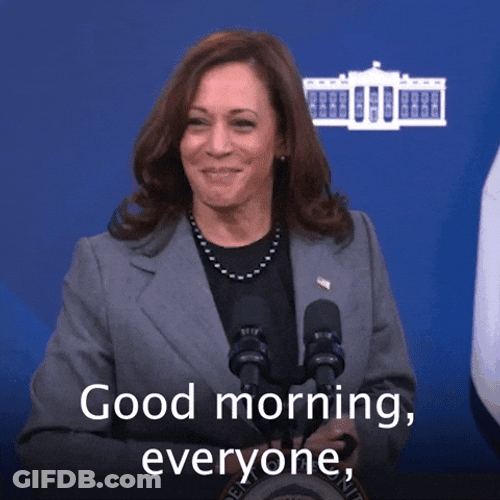 Kamala Harris Good Morning Meme GIF