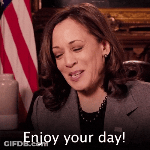 Kamala Harris Have Wonderful Day GIF