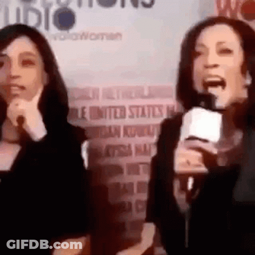 Kamala Harris Hilarious Laughing GIF