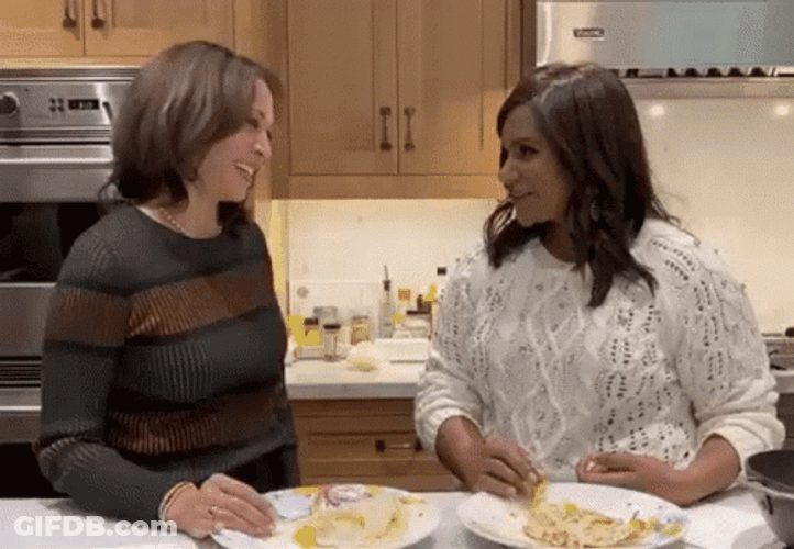 Kamala Harris Hug A Woman GIF