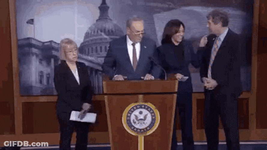 Kamala Harris Keep Quite GIF
