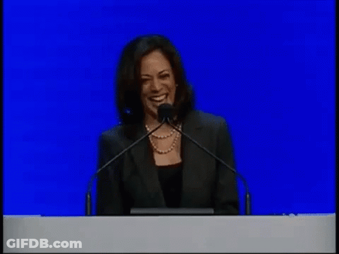 Kamala Harris Laughing GIF