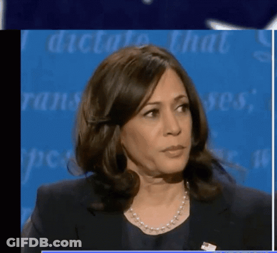 Kamala Harris Looking Around GIF