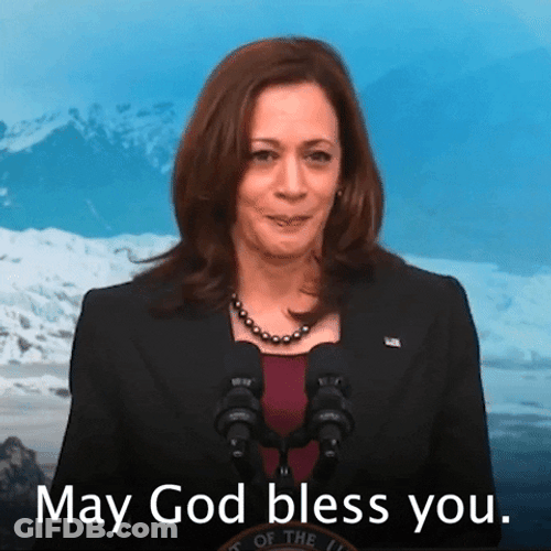 Kamala Harris May God Bless You GIF