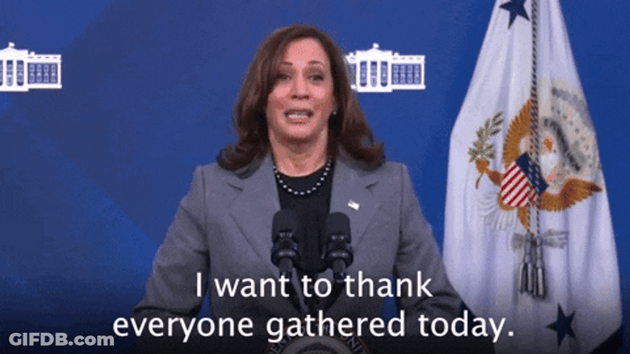 Kamala Harris Meeting Thank You All GIF