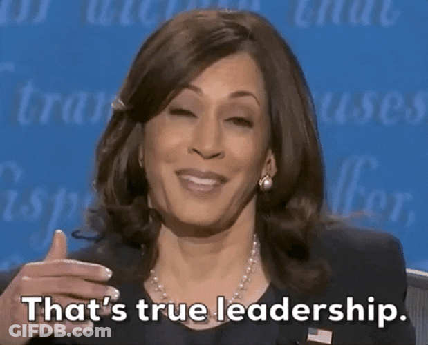 Kamala Harris On True Leadership GIF
