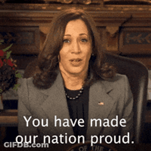 Kamala Harris Saying Nation Is Proud GIF