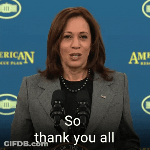 Kamala Harris Speech Thank You All GIF
