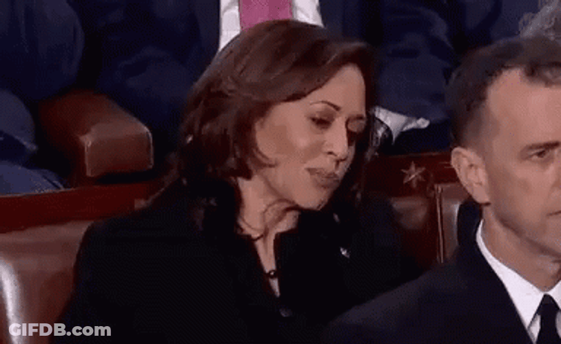 Kamala Harris Talking To Someone GIF