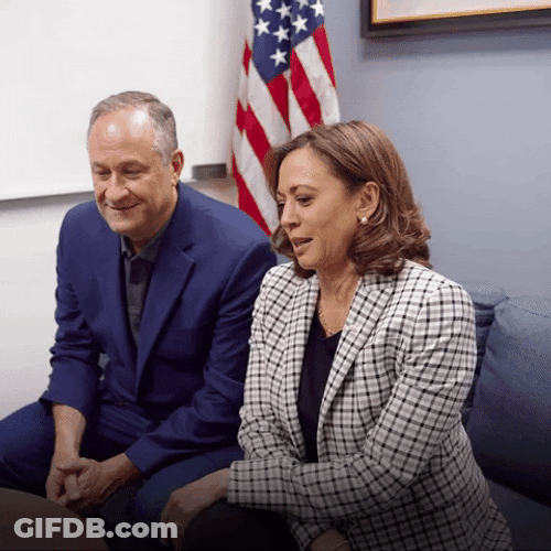 Kamala Keeps On Laugh GIF