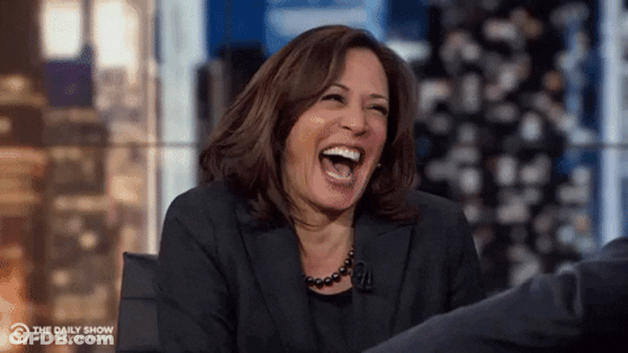 Kamala Laugh Big Mouth Laugh GIF