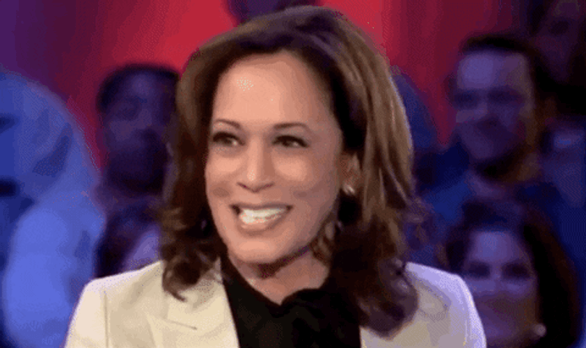 Kamala Laugh Big Smile Haha GIF