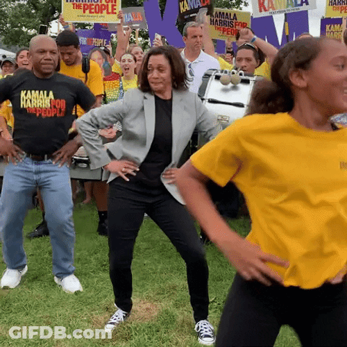 Kamala Laugh Dance GIF