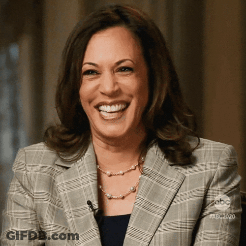Kamala Laugh Laughing With President Biden GIF