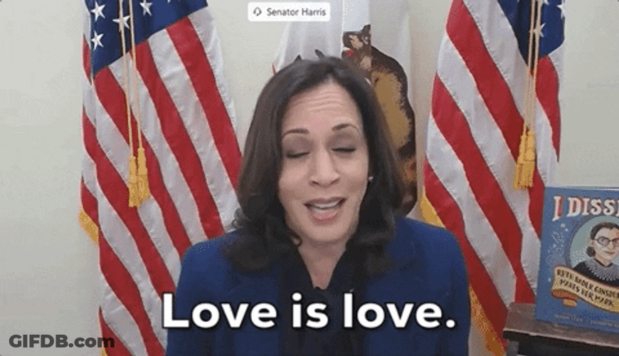 Kamala Laugh Love Is Love GIF