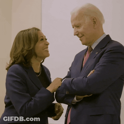 Kamala Laugh With Joe Biden GIF