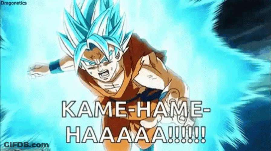 Kamehameha Wave Goku Dragon Ball Super Boom GIF