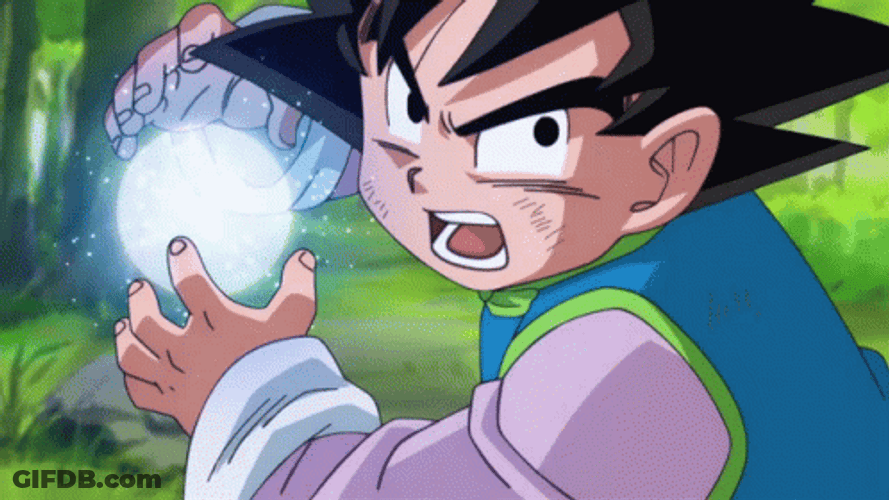 Kamehameha Wave Goten DBS GIF