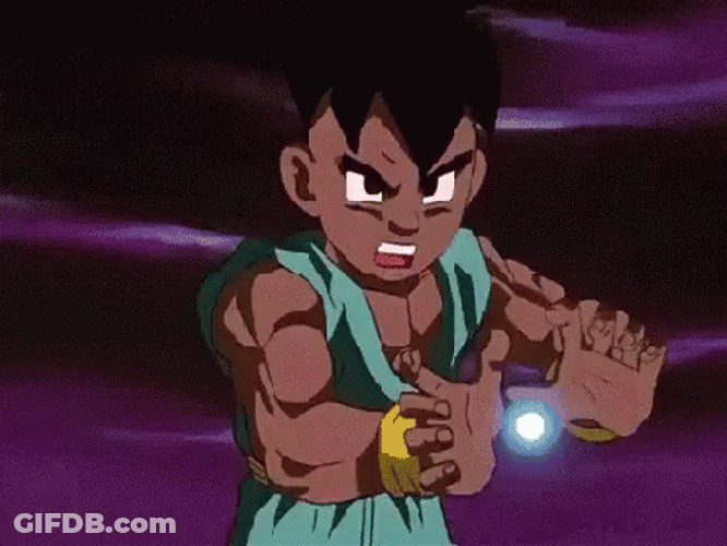 Kamehameha Wave Uub DBZ GIF