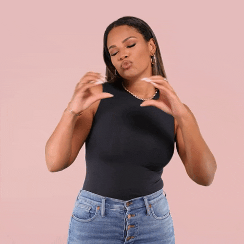 Kamie Crawford Heart Hand With Kiss GIF